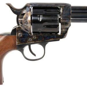 Traditions SAT73005 1873 Frontier 357 Mag 6rd 3.50" Blued Cylinder & Barrel Color Case Hardened Steel Frame Walnut Navy Size Grip