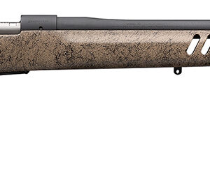 Winchester Guns 535243299 Model 70 Long Range 6.8 Western 4+1 24" Matte Black Black Webbed Tan Fixed Bell & Carlson w/Aluminum Bedding Stock Right Hand (Full Size)