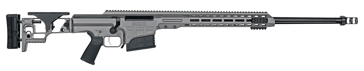 Barrett 18489 MRAD 300 Win Mag 26" 10+1 Gray Gray Folding with Adjustable LOP Stock Black Polymer Grip Right Hand