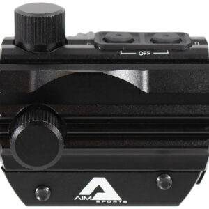 Aim Sports RD120PE Micro Dot  5 MOA Black Anodized 1x20mm Red/Green Dual Illuminated