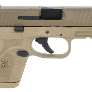 FN 66100819 509 Compact 9mm Luger 3.70" Barrel 10+1, Flat Dark Earth Polymer Frame With Mounting Rail, Flat Dark Earth Stainless Steel Slide, No Manual  Safety