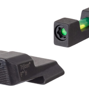 Trijicon 601110 DI Night Sight Set  Green/Tritium/Fiber Optic Front Sight-Green Tritium Black Outline Rear Sight Smith & Wesson M&P Shield/M&P Shield Plus