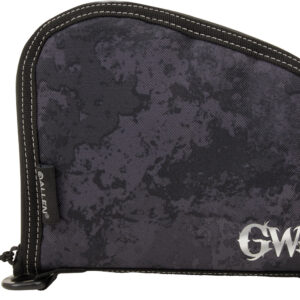 Girls With Guns 9078 Midnight Handgun Case 8" Black/Shade Blackout Camo, Locking Zipper
