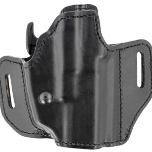 Bianchi 52831 Allusion Assent Pro-Fit OWB Size 13b Black Leather Belt Slide Compatible w/Glock 19/Ruger Security-9/FN FNS Belt Up to 1.50" Wide Right Hand