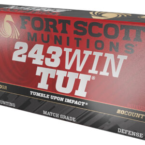 Fort Scott Munitions 243070SCV Tumble Upon Impact (TUI) Rifle 243Win 70gr Solid Copper Spun 20 Per Box/10 Case