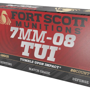 Fort Scott Munitions 7MM08120SCV1 Tumble Upon Impact (TUI) Rifle 7mm-08Rem 120gr Solid Copper Spun 20 Per Box/10 Case