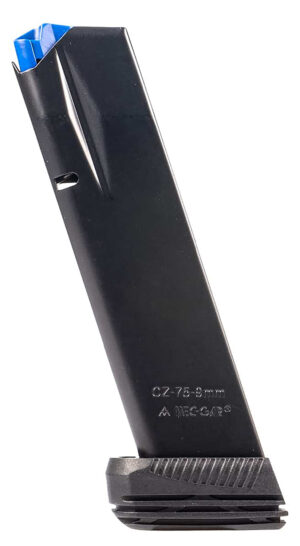 Mec-Gar MGCZ7519M Standard 19rd Extended 9mm Luger Fits CZ75B/CZ Shadow 2/CZ 75 SP-01/CZ Shadow/CZ 85B Blued w/Anti-Friction Coating Carbon Steel