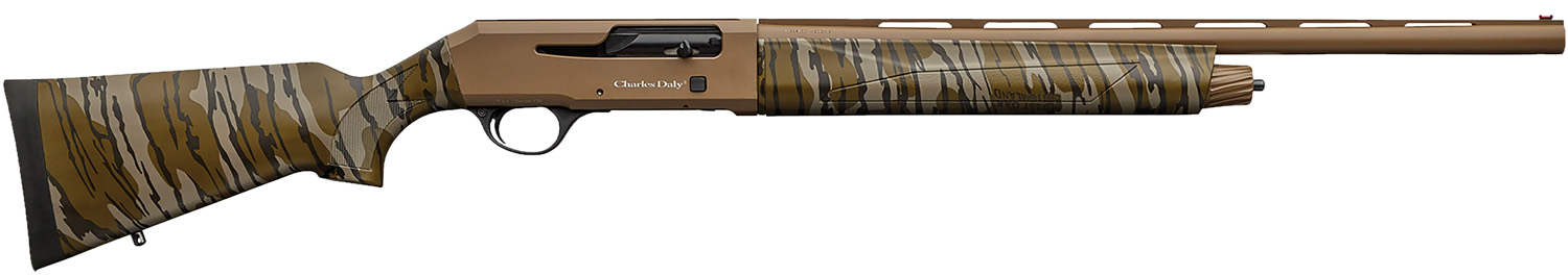 Charles Daly 930272 601 20 Gauge 4+1 3" 22" Vent Rib Barrel, Flat Dark Earth Finished Barrel/Receiver, Mossy Oak Bottomland Stock & Forend, Includes 3 Chokes
