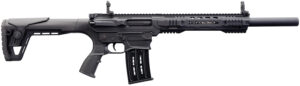 Charles Daly 930191 AR 12T Full Size Frame 12 Gauge Semi-Auto 3" 5+1 18.50" Black Steel Barrel, Black Aluminum Receiver, Black Synthetic Stock w/Adj Comb, Black Polymer Grip