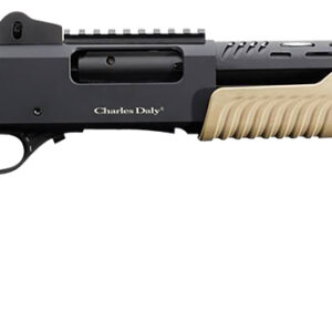 Charles Daly 930279 301  12 Gauge 3" 5+1 18.50" Barrel w/Heat Shield, Black Metal Finish,  Synthetic Flat Dark Earth Fixed Pistol Grip Stock & Forend, Auto Ejection, Includes 3 Choke Tubes