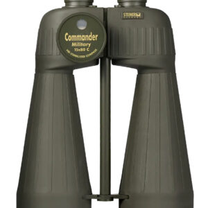 Steiner 2693 M1580 Reticle & Compass 15x80mm Range Finding Reticle Floating Prism Sports-Auto Focus, OD Green Makrolon w/Rubber Armor Features Compass