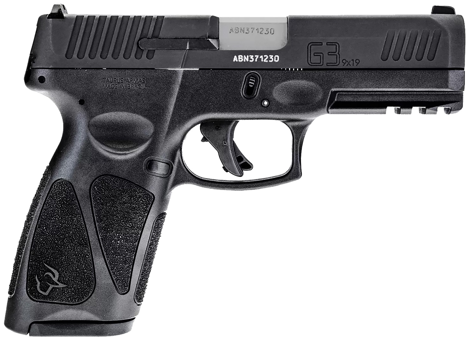 Taurus 1G3B941 G3 Full Size Frame 9mm Luger 15+1/17+1 4" Matte Stainless Steel Barrel, Matte Black Tenifer Serrated Steel Slide, Black Polymer Frame w/Picatinny Rail, Black Polymer Grip, Right Hand