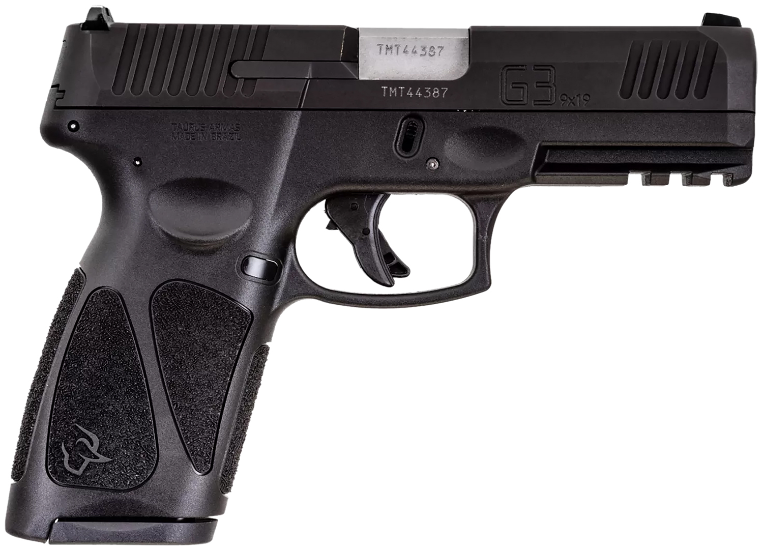Taurus 1G3B94110 G3 9mm Luger 10+1 4" Barrel, Black Finish Picatinny Rail Frame, Serrated Matte Black Tenifer Steel Slide, Polymer Grip Includes 2 Mags