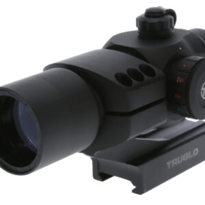 TruGlo TG-TG8230RB Triton  Black Anodized 1x 30mm 3 MOA Illuminated Tri-Color Center Dot Reticle