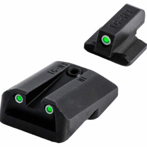 TruGlo TGTG231F3W Tritium Pro  Black | Green Tritium White Outline Front Sight Green Tritium Rear Sight