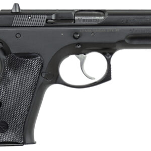 CZ-USA 91190 CZ 75 Compact 9mm Luger 15+1 3.75" Black Steel Barrel & Serrated Slide, Black Polycoat Steel Frame w/Beavertail, Black Plastic Grip, Right Hand