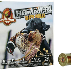 HEVI-Shot HS29125 HEVI-Hammer Upland 12Gauge 3" 1 1/8oz Steel/Bismuth 5Shot 25 Per Box/10 Case