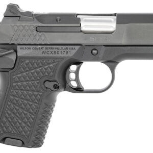 Wilson Combat SFX9SC3A SFX9 Sub-Compact 9mm Luger 10+1 15+1 3.25" Stainless Steel Barrel, Black DLC Serrated Stainless Steel Slide, Black Aluminum Frame w/Beavertail