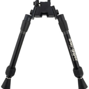 Swagger SWAGBPSEA12 Sea12 Extreme Angle Bipod with Black Finish, Picatinny Attachment & 9-12" Vertical Adjustment