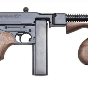 Thompson TIB50D 1927A-1 Deluxe Carbine 45 ACP Caliber with 18" Barrel, 20+1 Capacity (Stick), 50+1 Capacity (Drum), Blued Metal Finish, American Walnut Removable Fixed Stock & Wood Grip Right Hand