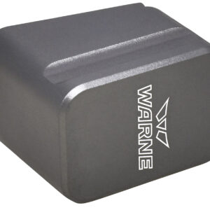 Warne MEG1954GR Magazine Extension  made of 6061-T6 Aluminum with Hardcoat Anodized Gray Finish for Glock 19, 23 Magazines (Adds 5rds 9mm Luger, 4rds 40 S&W)