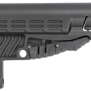 NcStar DLG-086 Classic Commercial Stock Black Polymer Adjustable Stock with Metal QD Bases & Rubber Butt Pad For Commercial Spec Buffer Tubes (Tube Not Included)