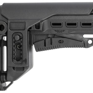 NcStar DLG-130-052 Compact PCP52 Mil-Spec Stock Black Synthetic Collapsible with Adjustable Cheekpiece