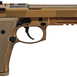 Beretta USA JS92M9A4GM M9A4  9mm Luger 5.10" Threaded Barrel 18+1, Flat Dark Earth Cerakote Polymer Frame, Serrated Steel Optic Cut Slide, Polymer Grip & Decocker Safety