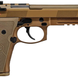 Beretta USA JS92QM9A4GM M9A4 Centurion 9mm Luger 5.10" Barrel 18+1, Flat Dark Earth Cerakote Polymer Frame, Serrated Steel Optic Cut Slide, Polymer Grip & Decocker Safety