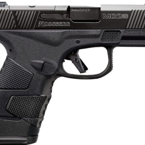 Mossberg 89025 MC2sc Sub-Compact 9mm Luger 3.40" 14+1,11+1 Matte Black DLC Stainless Steel with Optics Cut Aggressive Textured Black Polymer Grip (No Safety)