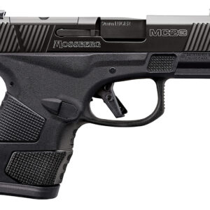 Mossberg 89044 MC2sc Sub-Compact 9mm Luger 3.40" 14+1,11+1 Matte Black DLC Stainless Steel with Optics Cut Aggressive Textured Black Polymer Grip Tritium Pro Night Sights (No Safety)