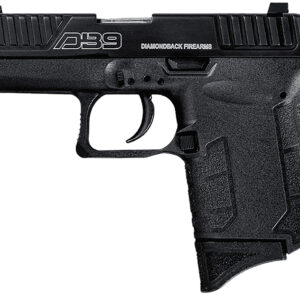 Diamondback DB0200P001 DB9 Gen4 Micro-Compact Frame 9mm Luger 6+1, 3.10" Stainless Steel Barrel, Black Serrated Stainless Steel Slide, Black Polymer Frame w/Beavertail & Grip