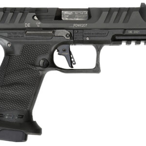 Walther Arms 2858151 PDP Compact Pro 9mm Luger 4.60" 10+1 Threaded Barrel Flared Magwell Black Steel Slide with Front Serrations & Optics Cut Performance Duty Textured Black Polymer Grip