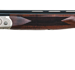 Mossberg 75472 Gold Reserve  Full Size 12 Gauge Break Open 3" 2rd 30" Blue Polished Vent Rib Barrel, Silver Polished Stainless Steel Engraved Receiver, Fixed Black Walnut Stock, Right Hand