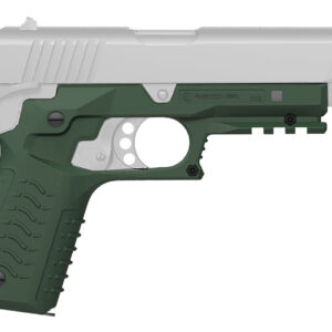 Recover Tactical CC3H03 Grip & Rail System  OD Green Polymer Picatinny for Standard Frame 1911