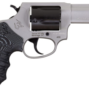 Taurus 260535NSVZ Defender 605  SA/DA 357 Mag/38 Special +P 5rd 3" Matte Stainless Steel Barrel, Matte Black Cylinder, Matte Finish Stainless Steel Frame, Black/Gray VZ Grip, Night Front Sight