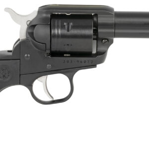 Ruger 2015 Wrangler  22 LR 6 Shot 3.75" Black Cerakote Steel Barrel, Black Cerakote Aluminum Frame, Black Cerakote Cylinder, Black Birdshead Grip, Exposed Hammer