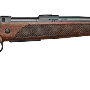 CZ-USA 07304 CZ 600 Lux Full Size 300 Win Mag 3+1 24" Black Threaded Barrel, Black Steel Receiver, Walnut Bavarian Style Stock, Right Hand