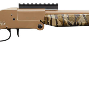 Charles Daly 930316 101 Turkey 12 Gauge Break Open 3" 1rd 20" Flat Dark Earth Cerakote Steel Barrel & Receiver, Fixed Mossy Oak Bottomland Synthetic Stock