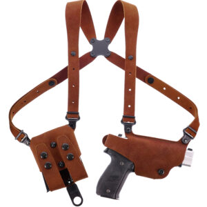 Galco CL2838R Classic Lite 2.0 Shoulder System Size Fits Chest Up To 56" Natural Leather Fits Sig P365 Fits Sig P365XL Fits Sig P365 SAS Right Hand