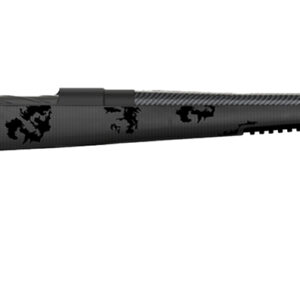 Fierce Firearms FCTRG300WIN24BBO CT Rage  300 Win Mag Caliber with 3+1 Capacity, 24" Carbon Fiber Barrel, Black Cerakote Metal Finish & Blackout Camo Fixed Fierce Tech C3 Stock, Right Hand (Full Size)