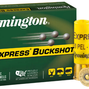 Remington Ammunition 26877 Express Buckshot 20Gauge 2.75" 3Buck Shot 15 Per Box/5 Case