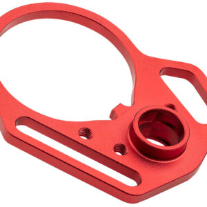 Strike Industries ARULMFEP&ACNRED QD End Plate QD End Plate with Hook Attachments & Anti-Rotation Castle Nut, Red Finish