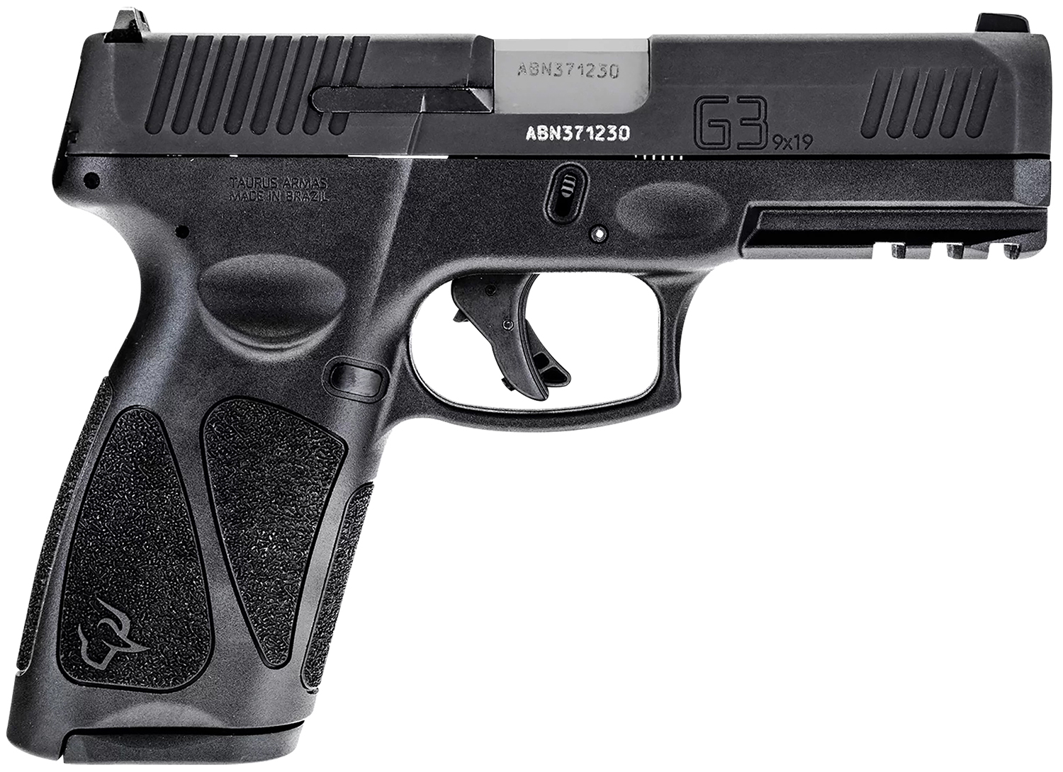 Taurus 1G3B94117 G3 9mm Luger 17+1 4" Barrel, Black Finish Picatinny Rail Frame, Serrated Matte Black Tenifer Steel Slide, Polymer Grip Includes 2 Mags