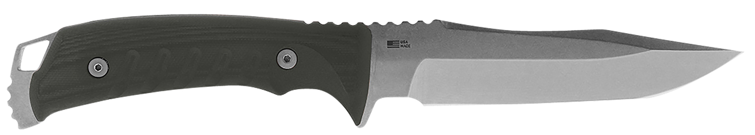 S.O.G SOG-UF1001-B Pillar 5" Fixed Clip Point Plain Stonewashed S35VN SS Blade Black Canvas Micarta Handle Includes Sheath