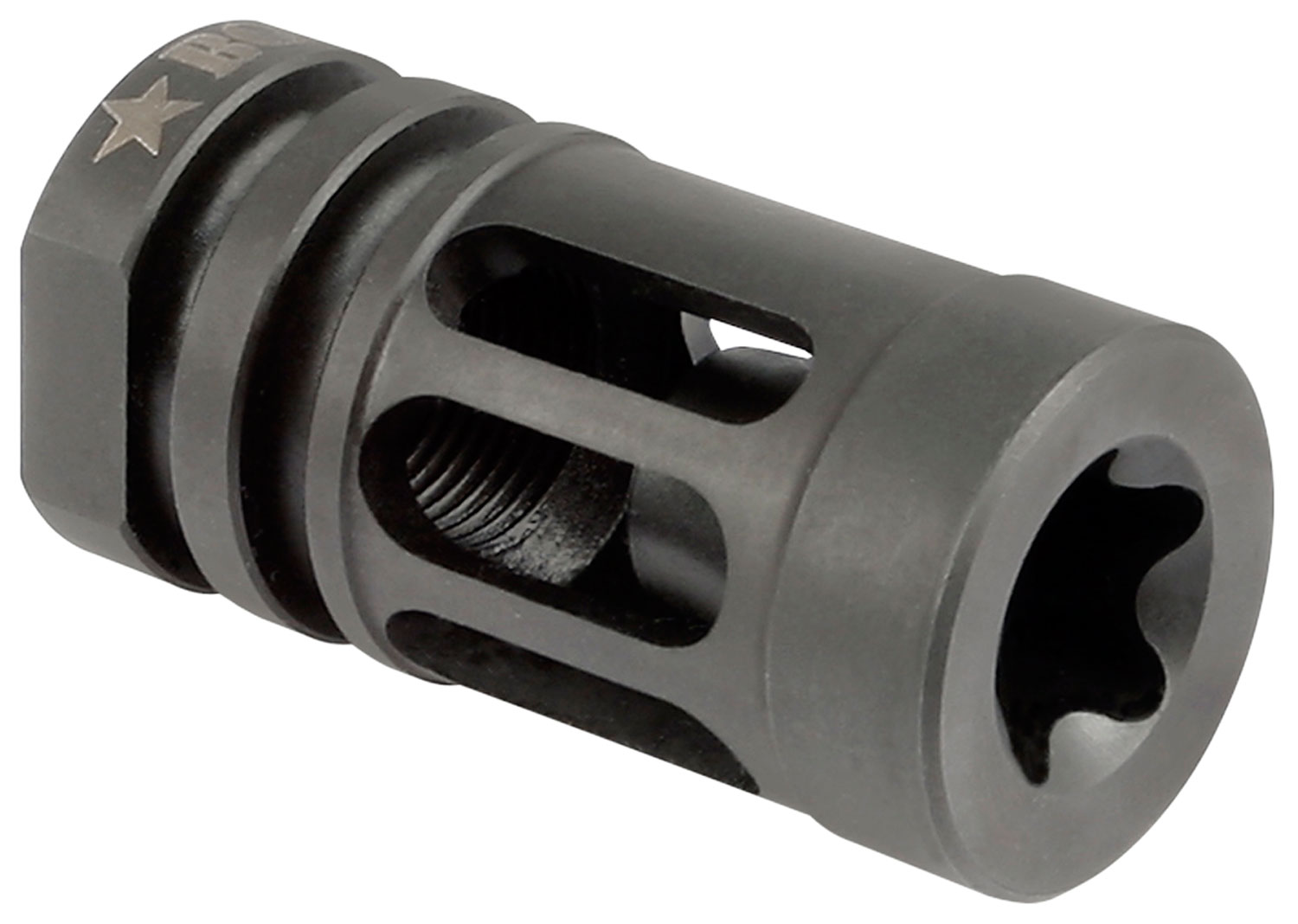 BCM GFCMOD0556 BCMGunfighter Compensator Mod 0 Black Nitride Stainless Steel with 1/2"-28 tpi Threads for 5.56x45mm NATO AR-15
