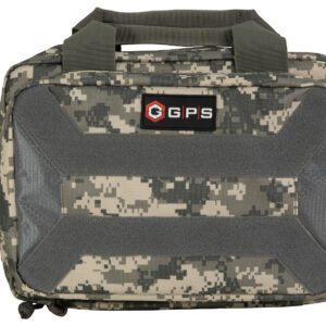 GPS Bags PC15ACU Pistol Case  Gray Digital 600D Polyester Holds 1 Handgun