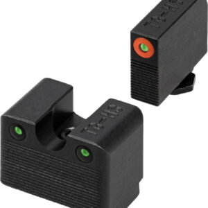 TruGlo TGTG231G3MW Tritium Pro  Black | Green Tritium White Outline Front Sight Green Tritium Rear Sight