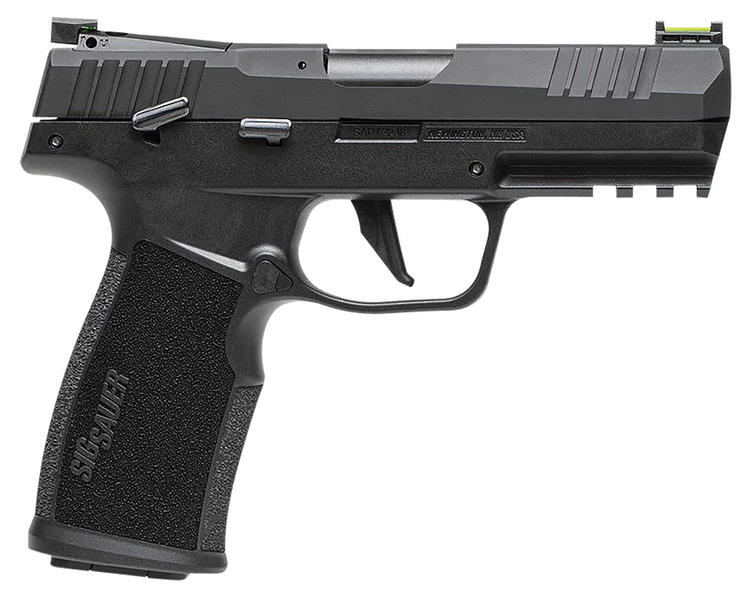 Sig Sauer 322CBAS P322 Compact 22 LR 20+1 4" Black Steel Threaded Barrel, Black Hard Coat Anodized Optic Ready/Serrated Slide, Black SS/Polymer Frame w/Picatinny Rail & Black Polymer Grips