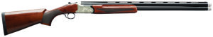 Charles Daly 930331 202A Compact 20 Gauge Break Open 3" 2rd 26" Blued Over/Under Vent Rib Barrel, Engraved Silver Aluminum Receiver, Fixed Walnut Stock, Right Hand